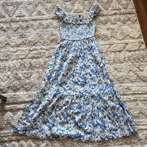 GAP Blue Floral Maxi Dress